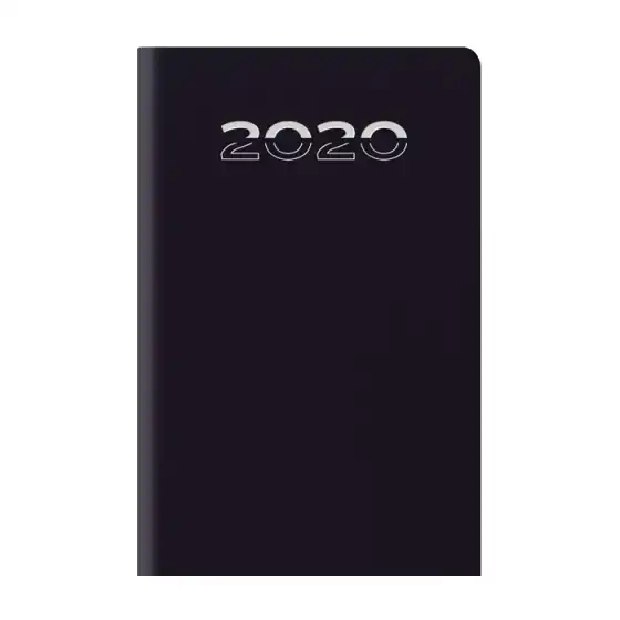 Agenda giornaliera NotaBene 2020 Nero - Gommato - 14,5 x 20,5cm NotaBene - 2