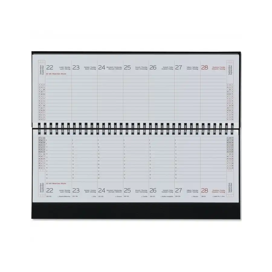 Agenda Blu Planning Settimanale Notabene 2020 -  29,8x10,5 -  Madrid NotaBene - 2