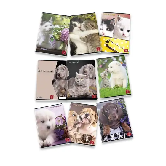 10 Maxi Notebooks Sweet Puppies 023029210 Striping 10M Pigna - 1