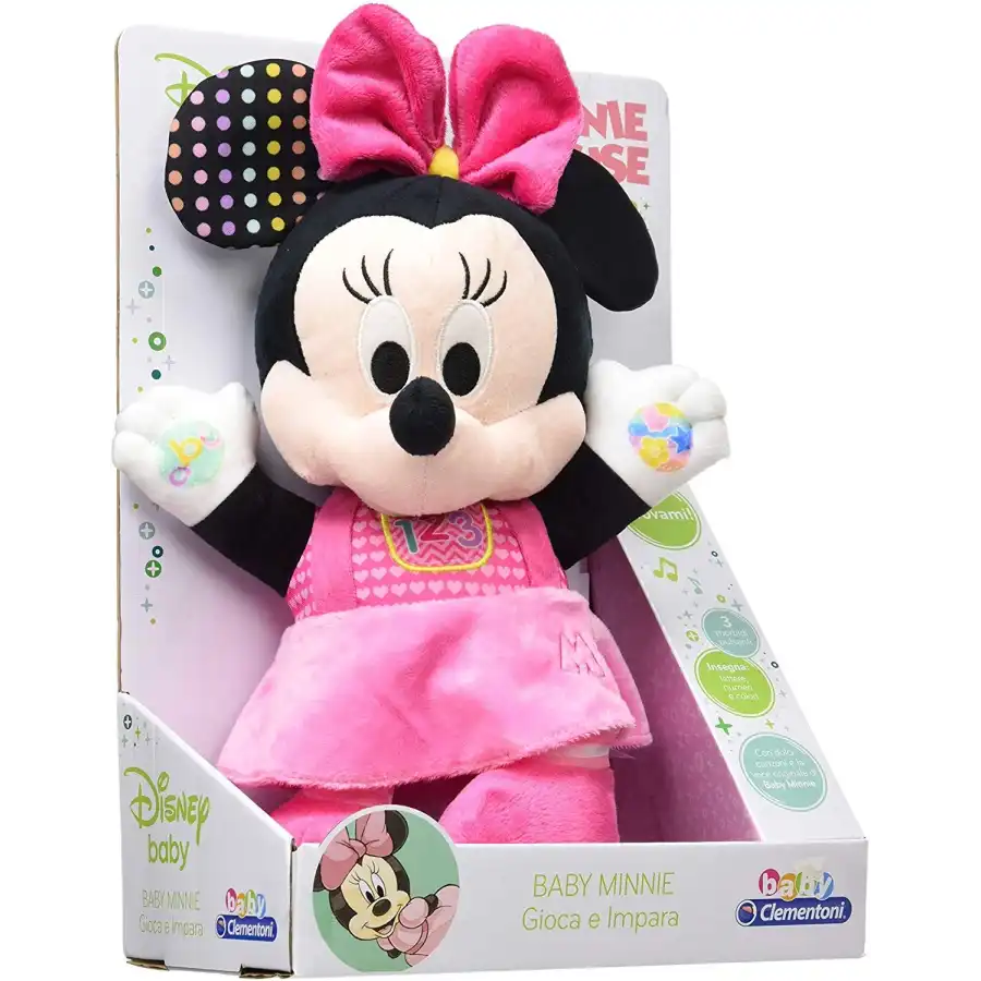 Baby Disney Peluche Minnie Parlante Gioca e Impara 17304 Clementoni - 2