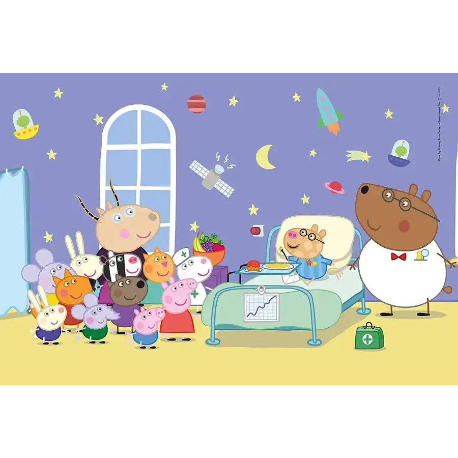 Peppa Pig Maxi Supercolor Puzzle 68 x 48cm 104 Pezzi 23735 Clementoni - 1