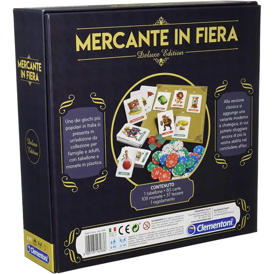 Gioco da tavolo mercante in fiera deluxe edition Clementoni - 3