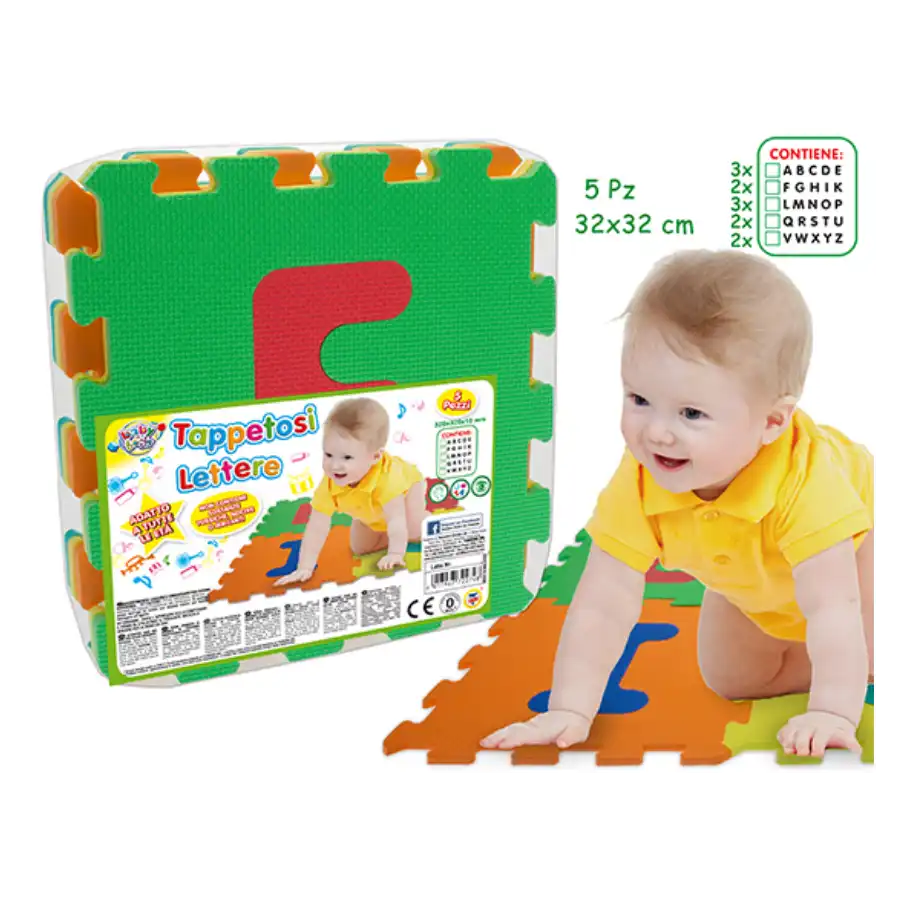 Tappetini in Gomma Alfabeto 5 Pezzi  Globo - 1