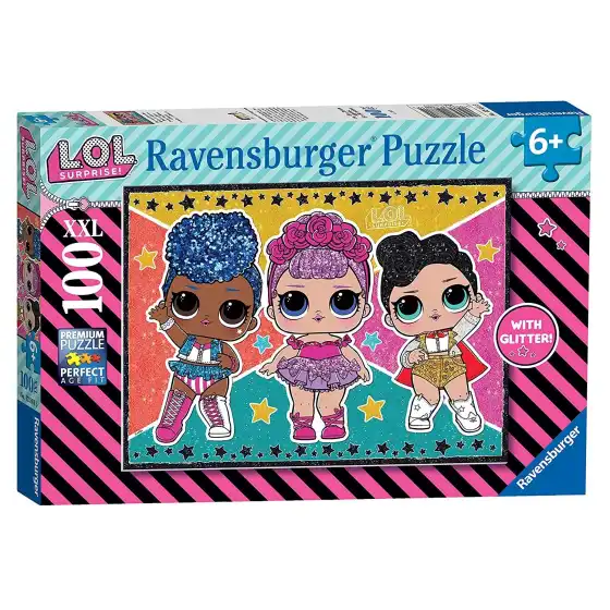Puzzle 12881 LOL surprise glitter 100 Pezzi XXL Multicolore Ravensburger - 1
