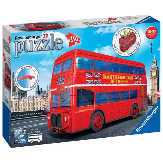 3D Puzzle Lo ndon Bus Penholder 216 Pieces 12534 Ravensburger - 3