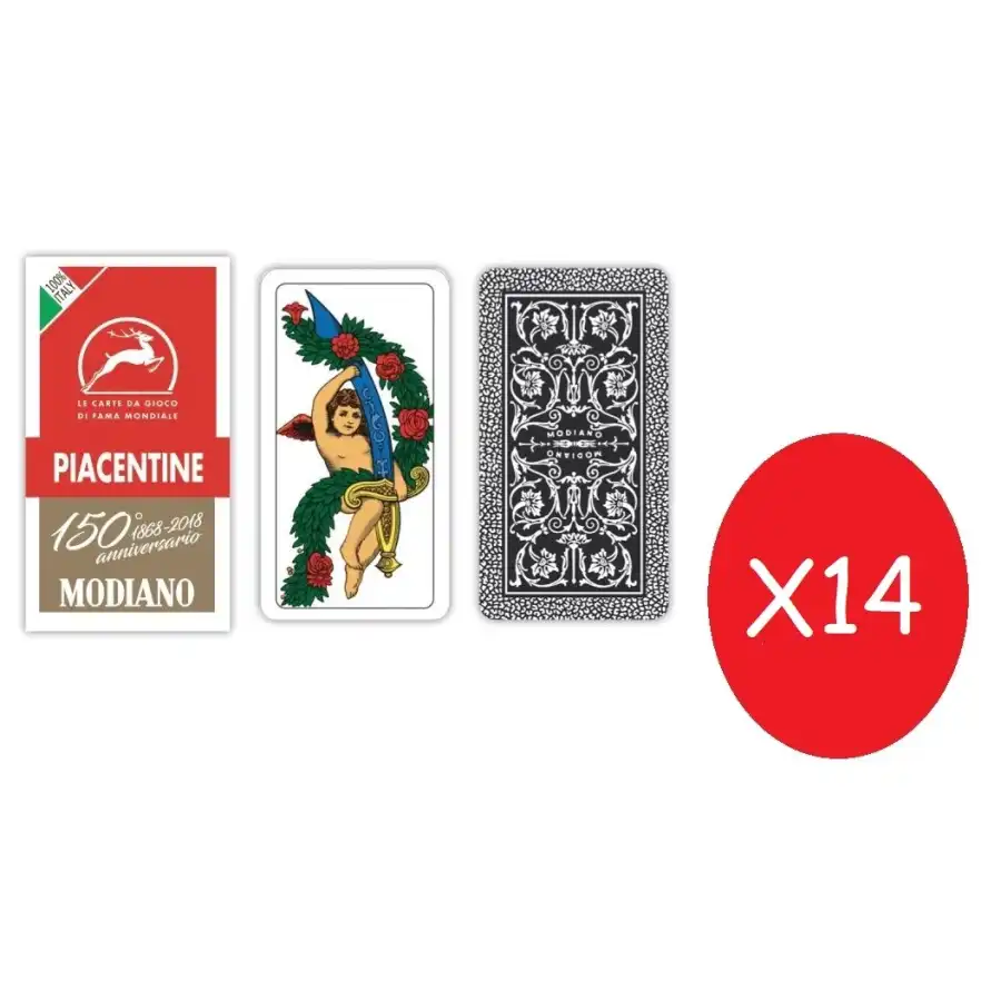 Modiano Carte da Gioco Piacentine 14 Pezzi Originale - 1
