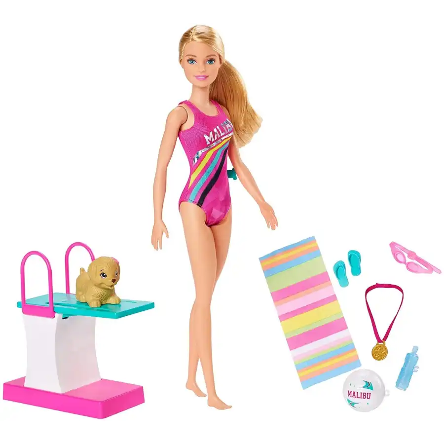 Barbie Bambola Nuotatrice GHK23 Mattel - 6