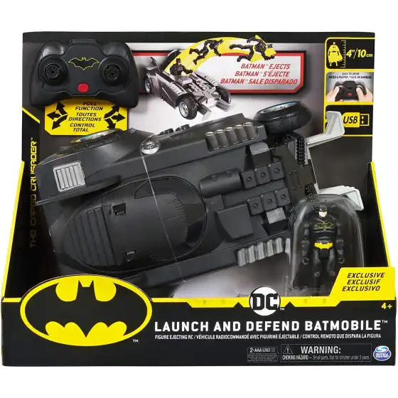 Batman Radio Controlled Vehicle Launch and Defend Batmobile Spin Master - 4