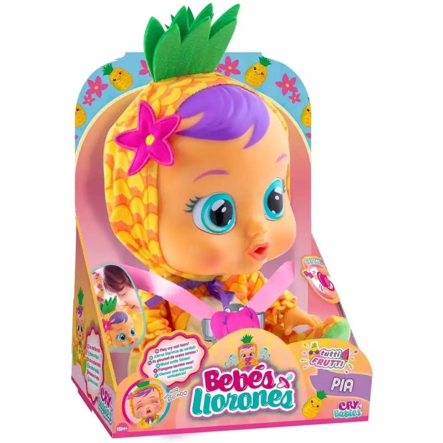 Cry Babies Tutti Frutti Pia Ananas Imc Toys - 3