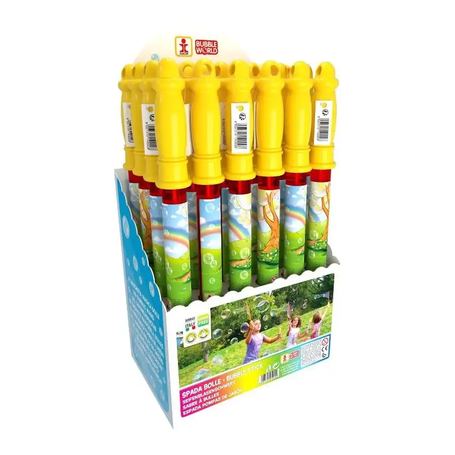 Espositore 24 Pezzi Spada Crea Bolle di Sapone 36cm 125ml Colore Assortiti Dulcop - 1