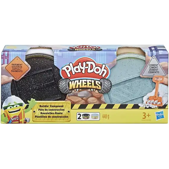 Play-Doh - Wheels Vasetti di Pasta Modellabile da Costruzione Colore Assortito E4508EU4 Hasbro - 2