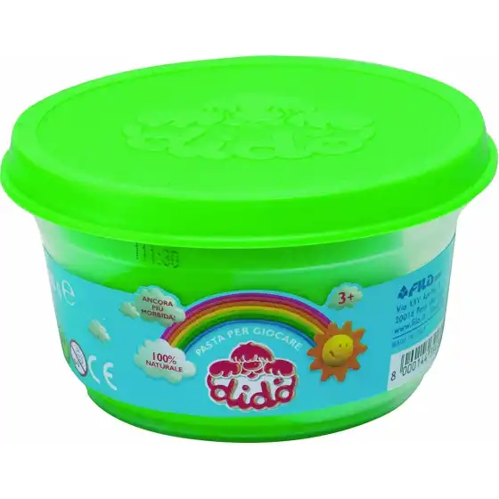 Dido' Poker set 4 barattolini da 100g azzurro, giallo, verde, magenta Fila - 1