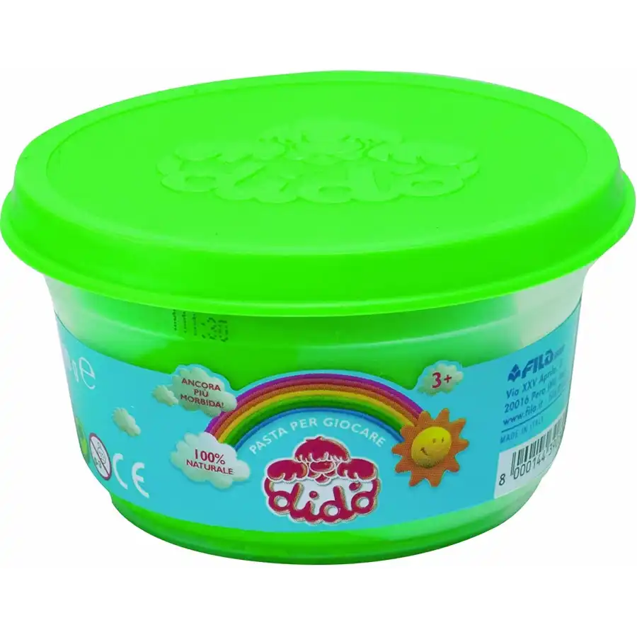 Dido' Poker set 4 barattolini da 100g azzurro, giallo, verde, magenta Fila - 1