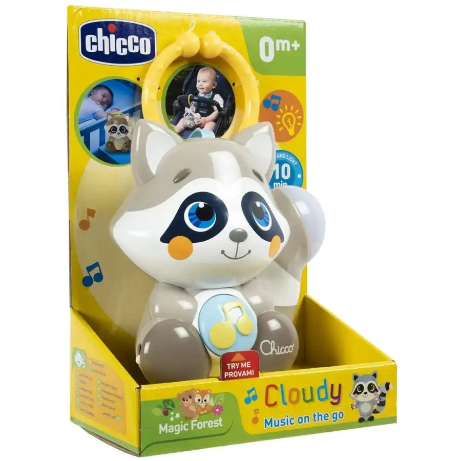 Gioco Passeggino Cloudy il Procione Luci e Suoni Chicco - 1