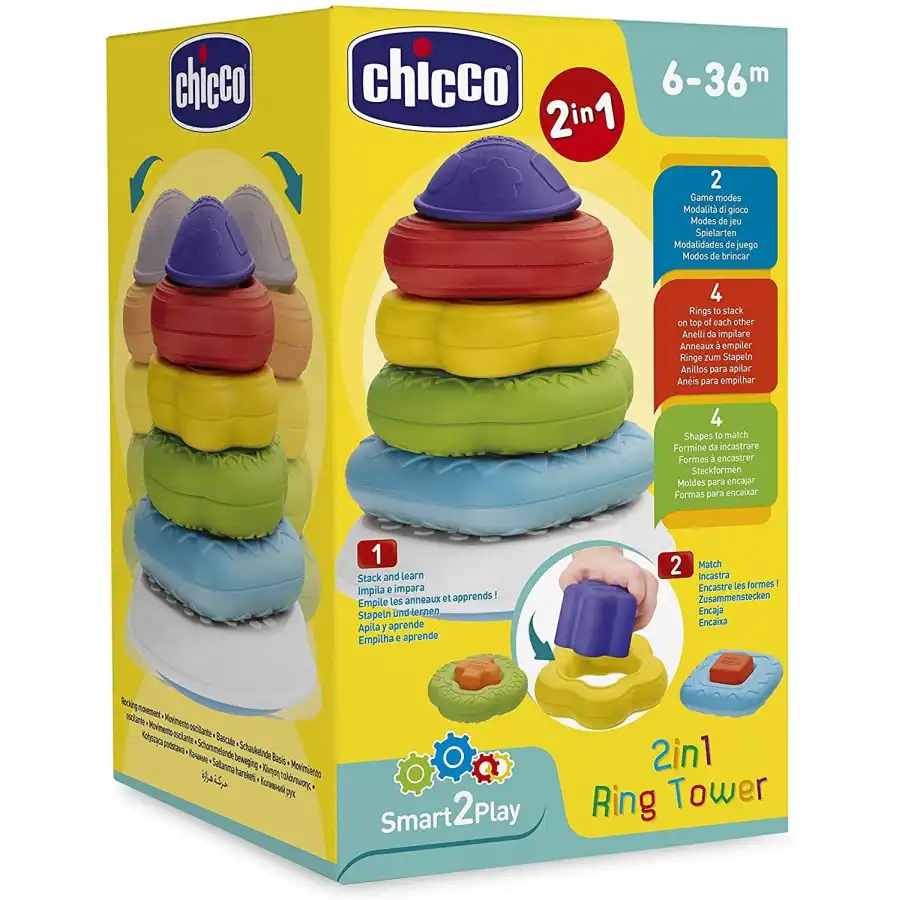 Torre ad Anelli 2 Giochi in 1 Chicco - 3