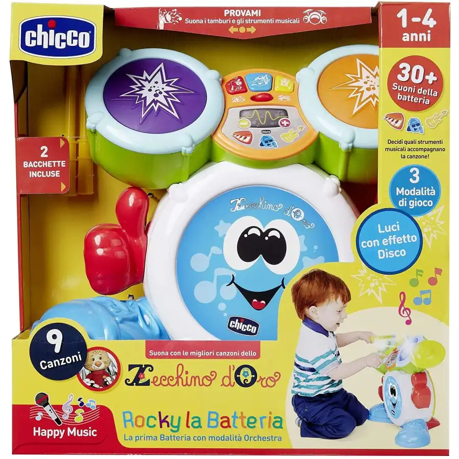 Rocky La Batteria Strumento Musicale Chicco - 6