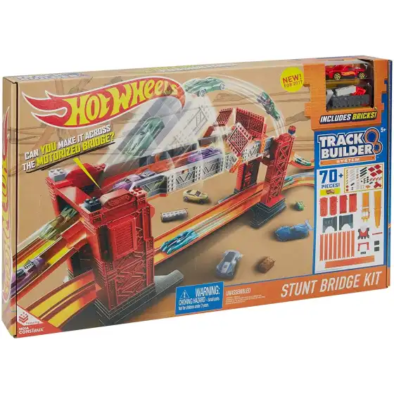 Hot Wheels Track Builder Ponte delle Acrobazie DWW97 Mattel - 10