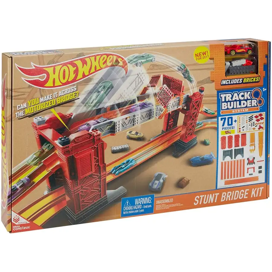 Hot Wheels Track Builder Ponte delle Acrobazie DWW97 Mattel - 10