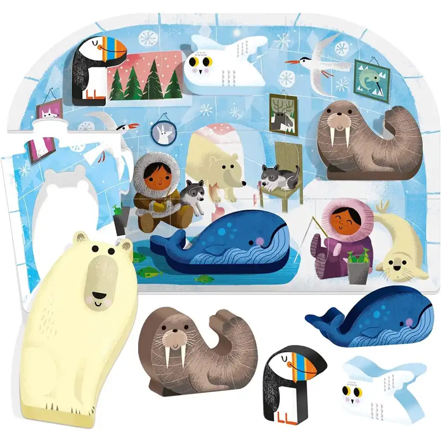 Montessori Il mio primo puzzle Il Polo Headu - 1