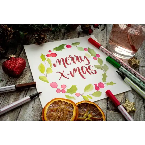 Pennarello Premium Pen 68 Brush Astuccio da 15 Pezzi 568/15-32 Stabilo - 4