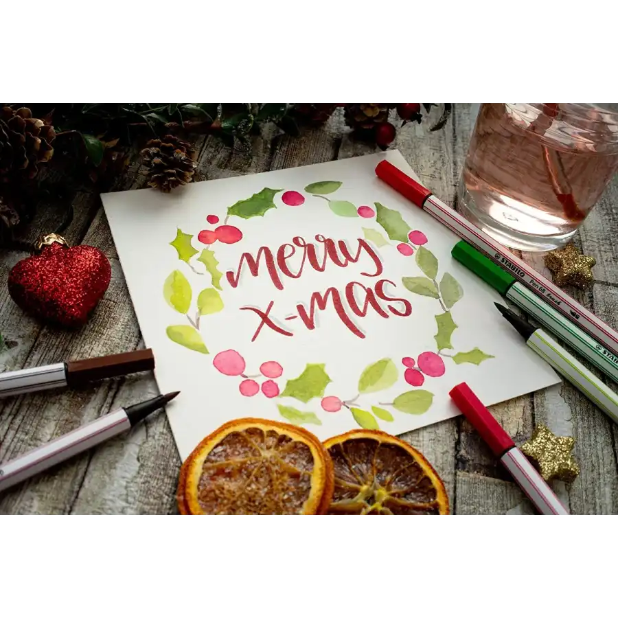 Pennarello Premium Pen 68 Brush Astuccio da 15 Pezzi 568/15-32 Stabilo - 4