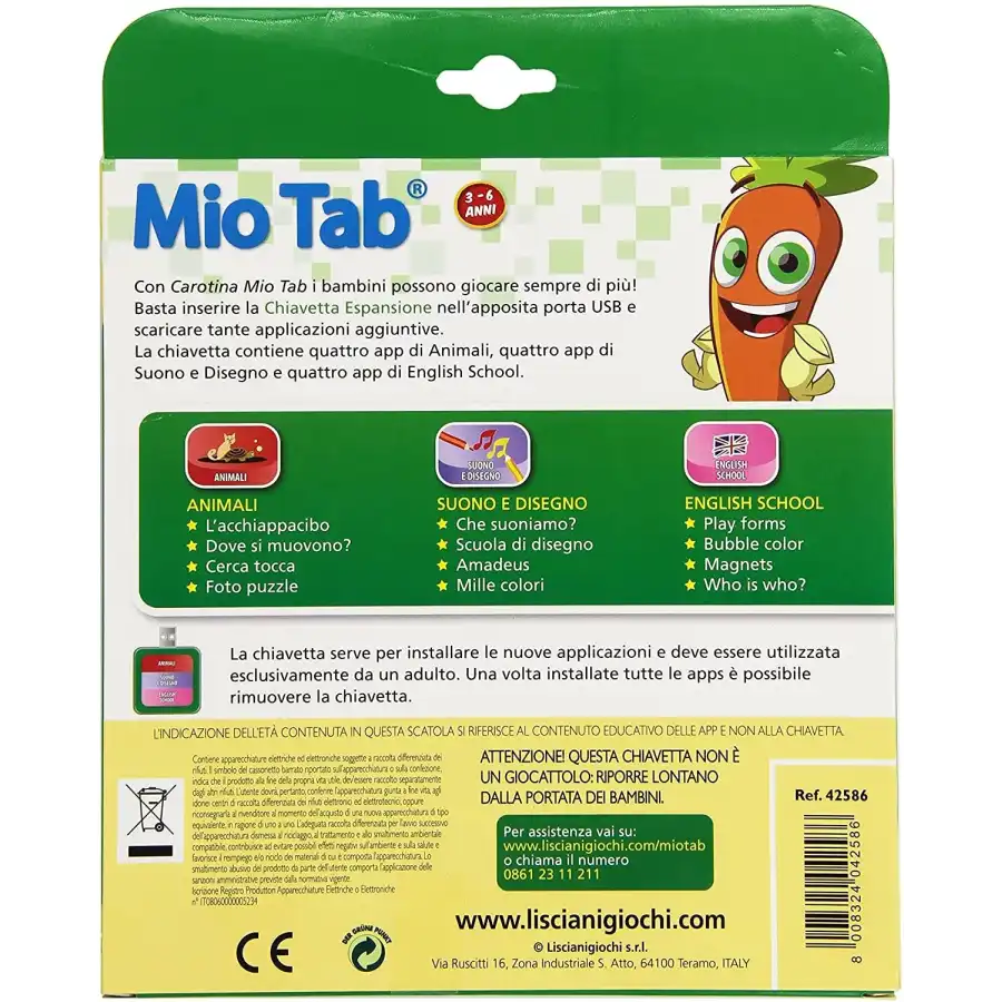 Mio Tab Carotina Espansione Gioco Animali 42586 Lisciani - 3