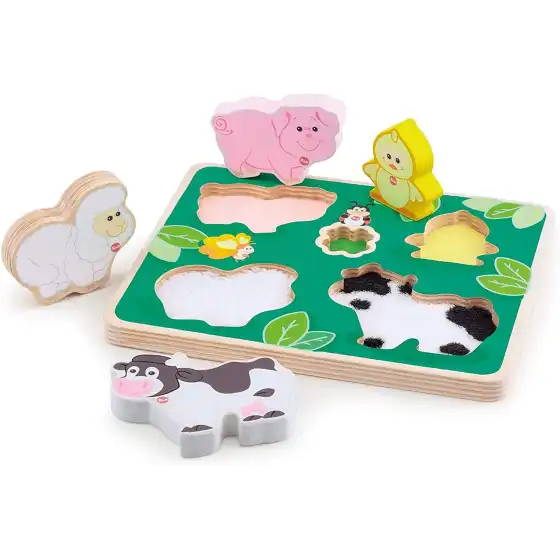 Puzzle Tattile in Legno 88032 Trudi - 1