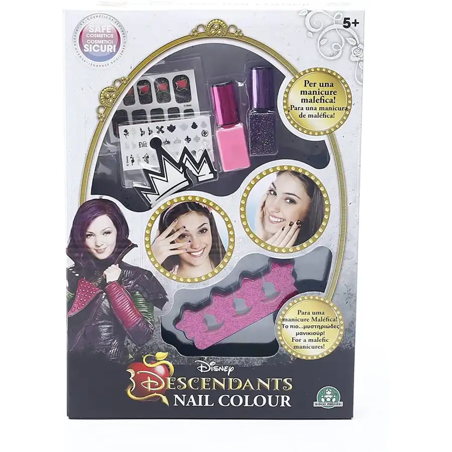 Disney Descendants Set Per Unghie Nail Studio Smalti ed Accessori Giochi Preziosi - 4