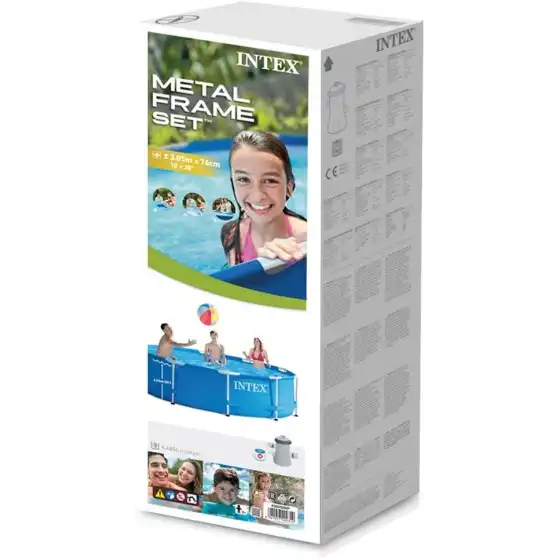 Intex 28202 Metal Frame Piscina con Pompa e Filtro 305 x 76 cm Intex - 2