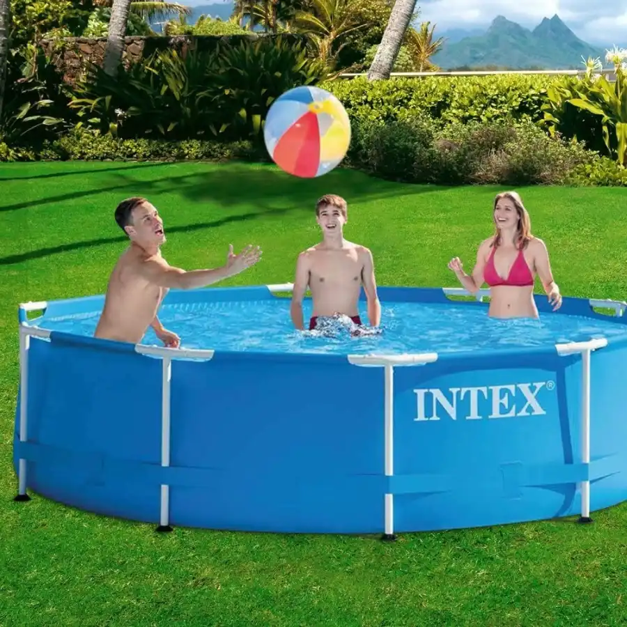 Intex Intex 28202 Famille de piscines rondes à ossature métallique 305 x 76 cm... 