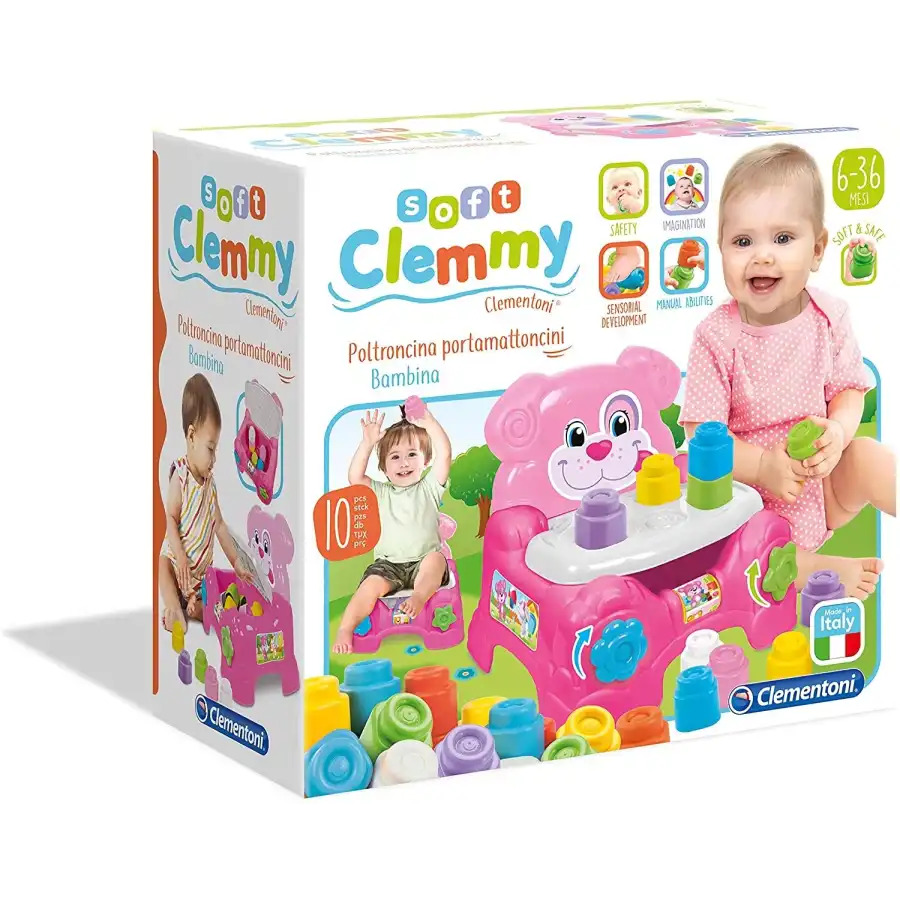 Poltroncina Porta Mattoncini Bimba 17141 Clementoni - 5