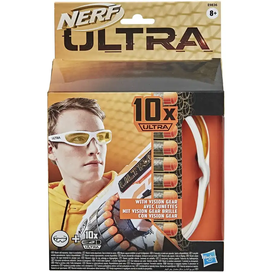 Nerf Ultra ricarica 10 dardi e occhiali protettivi Hasbro - 2
