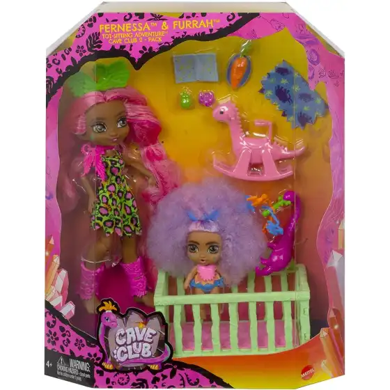 Cave Club Playset Fernessa e Furrah GNL92 Mattel - 4