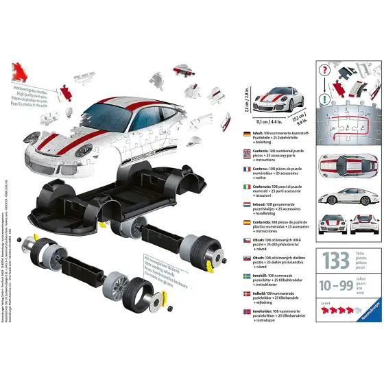 Puzzle 3D Porsche 911 Ravensburger - 7