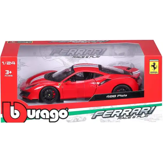 Bburago Race & Play Ferrari 488 Pista 1:24 Bburago - 4