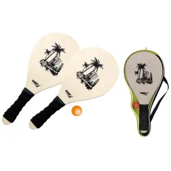 Racchettoni Beach Set California in Custodia con Pallina Mandelli - 1