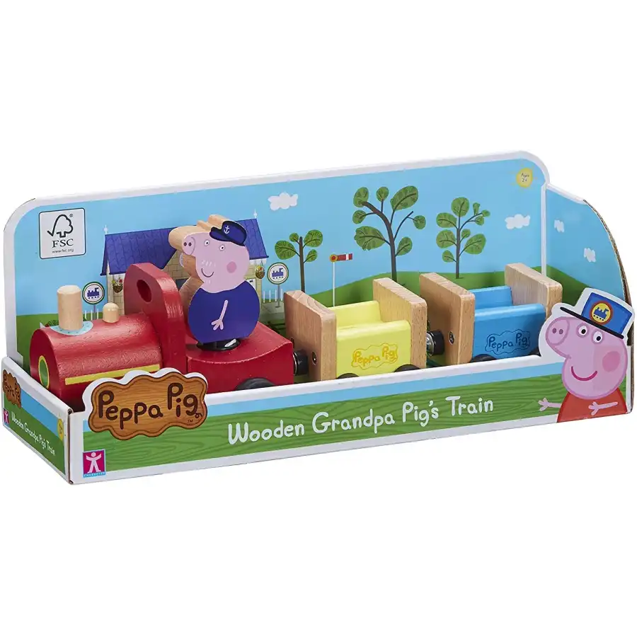 Peppa Pig Treno in Legno di Nonno Pig Giochi Preziosi - 2