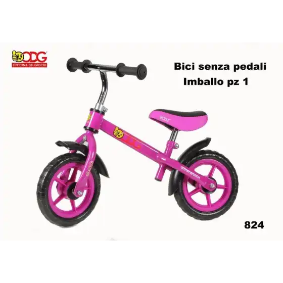 Bicicletta Bambina Senza Pedali Rosa ODG - 1