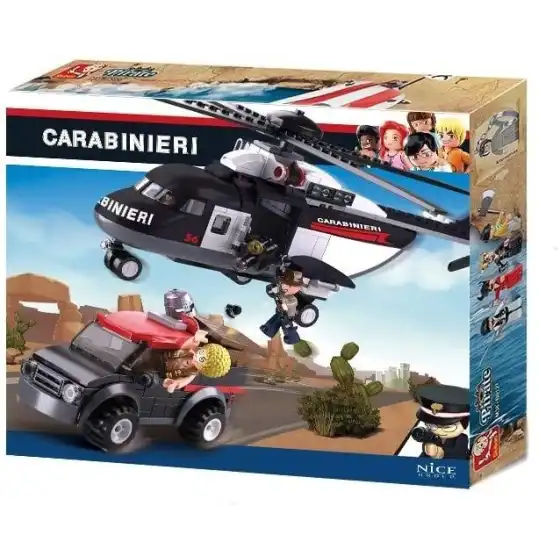Costruzioni Elicottero Inseguimento Carabinieri 285 Pezzi nice group - 1