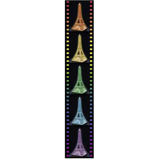Puzzle 3D Tour Eiffel Speciale Notte Ravensburger - 4