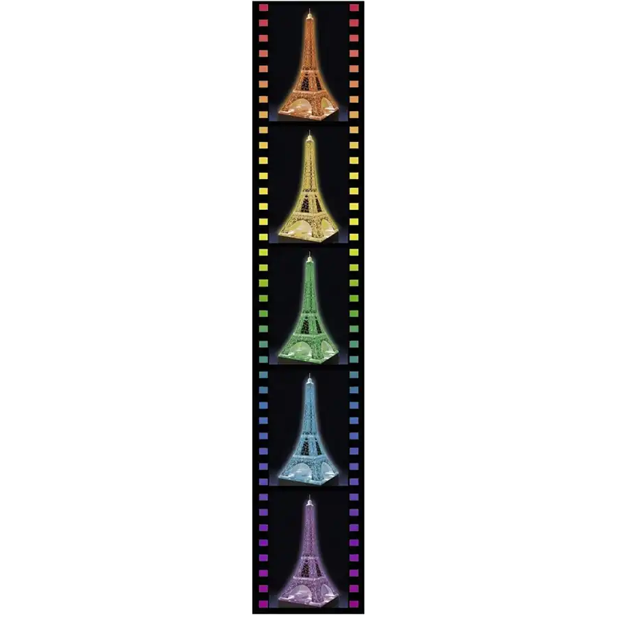 Puzzle 3D Tour Eiffel Speciale Notte Ravensburger - 4
