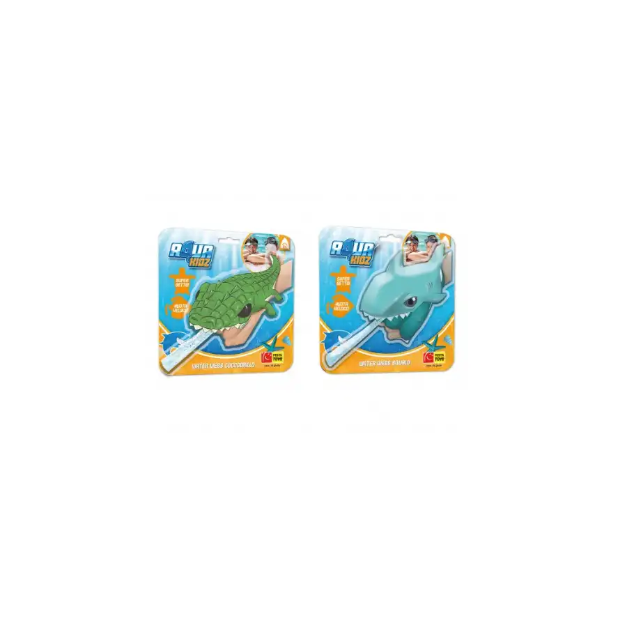 Aqua Kids Water Webs Coccodrillo Squalo Festa Toys - 1
