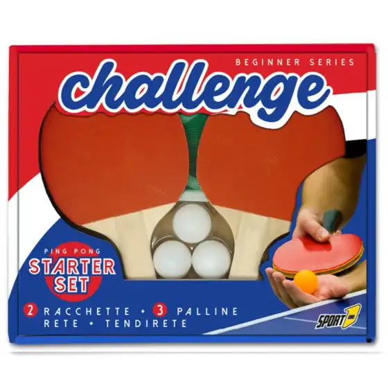 Ping Pong Challenge Racchette con palline e Rete Clementoni - 1