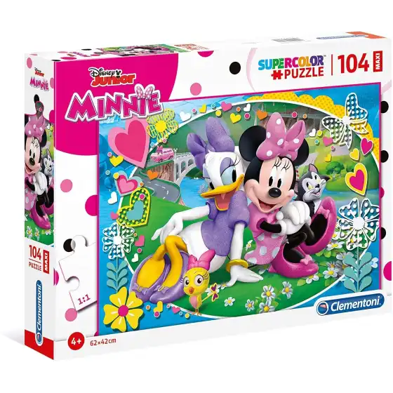 Disney Minnie Supercolor Puzzle 104 Maxi Pezzi 23708 Clementoni - 1