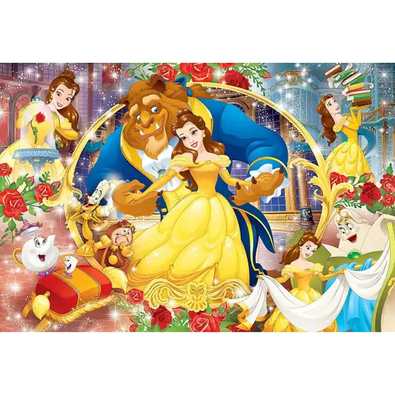 Disney La Bella e La Bestia Supercolor Puzzle 104 Maxi Pezzi 23745 Clementoni - 2