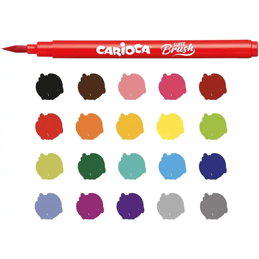 Pennarelli Calligrafici Super Brush 20 Pezzi 42968 Carioca - 2