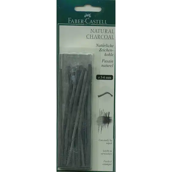 Carboncino Naturale 3-6mm Scatola 20 Pz 129198 Faber Castell - 2