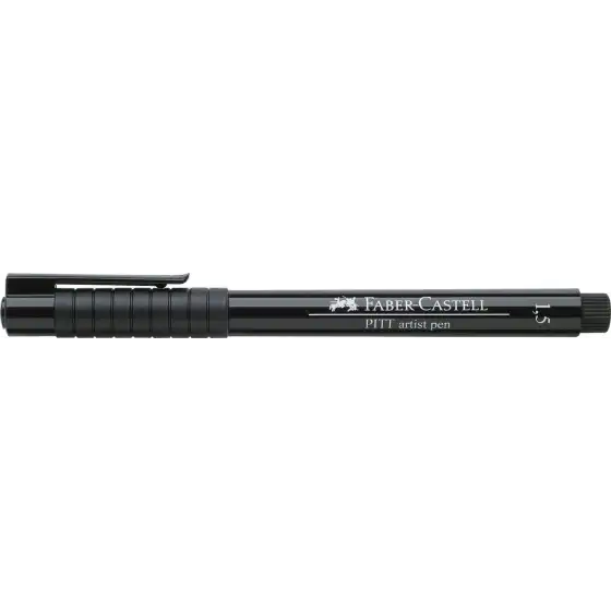 Pennarello Pitt Artist Pen Nero 1.5mm Confezione 10 Pz 167199 Faber Castell - 1