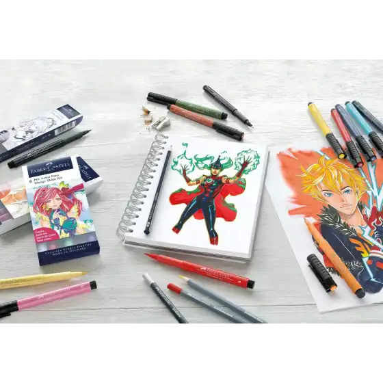 Penna Manga Pitt Artist Set 6 Pz 167157 Faber Castell - 3