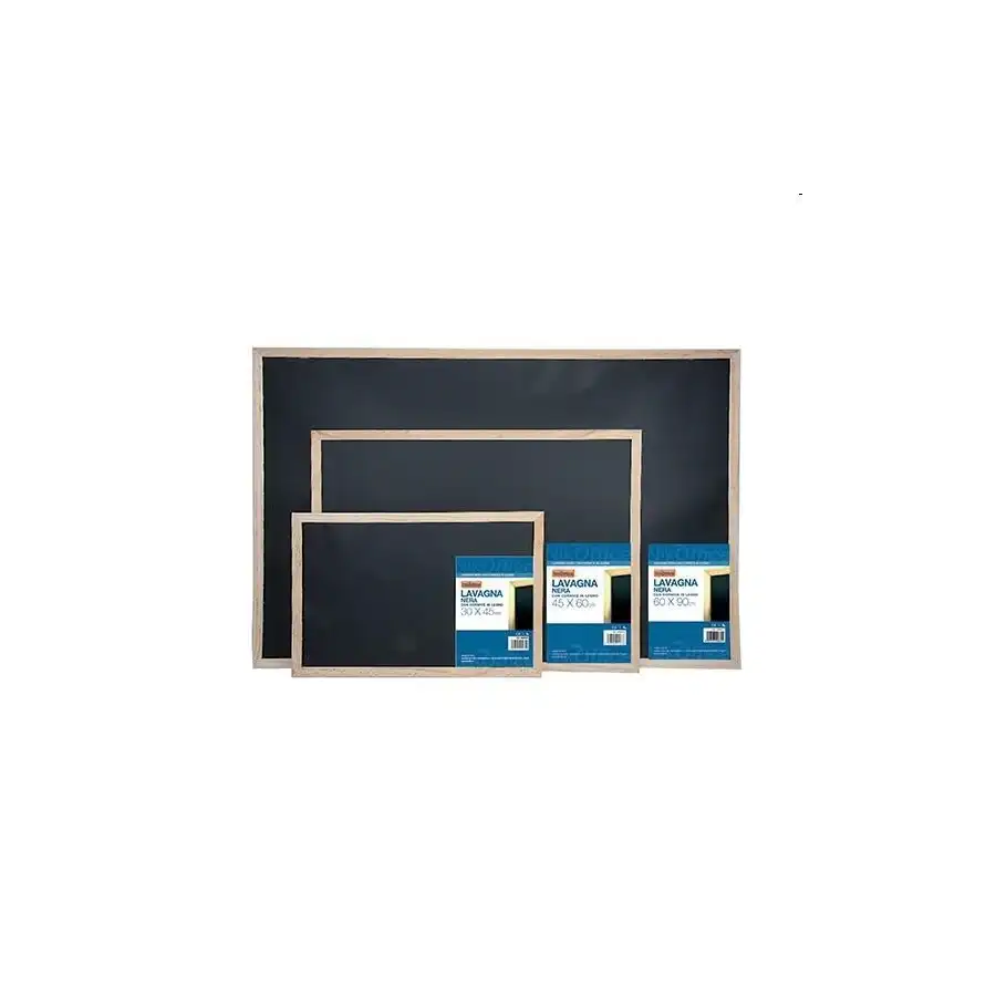 Lavagna Nera 45X60cm Cornice Legno 34NIK010 NikOffice - 1